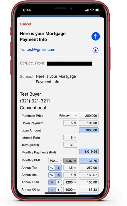 Loan Calculator;Mortgage Calculator for Realtors & Loan Officers